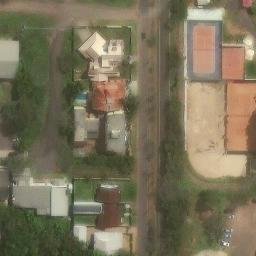 Sand Volleyball Court in Charqueadas, RS — aerial view