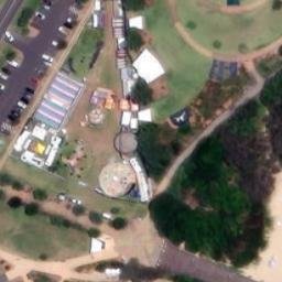 Coffs Harbour Beach Volleyball Courts — aerial view