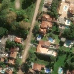Sand Volleyball Court in Sede, RS — aerial view