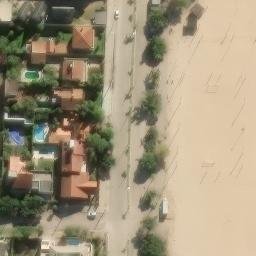 Sand Volleyball Court in Sede, RS — aerial view