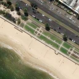 South Melbourne Beach Volleyball Courts — aerial view
