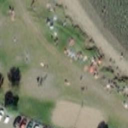 Sand Volleyball Court — aerial view
