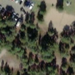 Sand Volleyball Court — aerial view