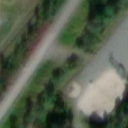 Sand Volleyball Court — aerial view