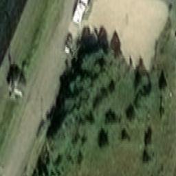 Sand Volleyball Court — aerial view