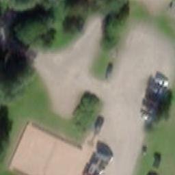 Sand Volleyball Court — aerial view