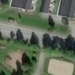 Sand Volleyball Court — aerial view