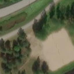 Sand Volleyball Court — aerial view
