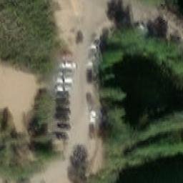 Sand Volleyball Court — aerial view
