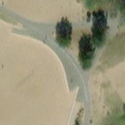 Sand Volleyball Court — aerial view
