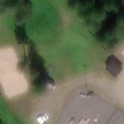 Sand Volleyball Court — aerial view