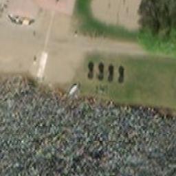 Sand Volleyball Court — aerial view