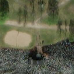 Sand Volleyball Court — aerial view