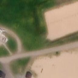 Sand Volleyball Court — aerial view