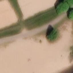 Sand Volleyball Court — aerial view