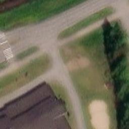 Sand Volleyball Court — aerial view