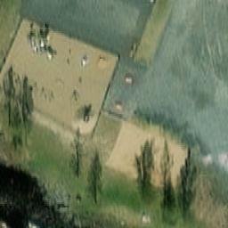 Sand Volleyball Court — aerial view