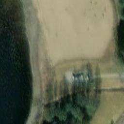 Sand Volleyball Court — aerial view