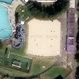 Sand Volleyball Court — aerial view