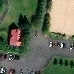 Sand Volleyball Court — aerial view