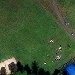 Sand Volleyball Court — aerial view