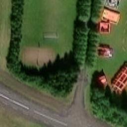 Sand Volleyball Court — aerial view