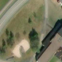 Sand Volleyball Court — aerial view