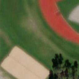 Sand Volleyball Court — aerial view