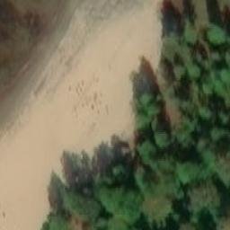 Sand Volleyball Court — aerial view