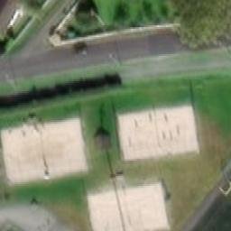 Sand Volleyball Court — aerial view