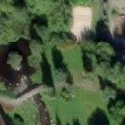 Sand Volleyball Court — aerial view