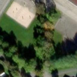 Sand Volleyball Court — aerial view