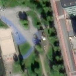 Sand Volleyball Court — aerial view