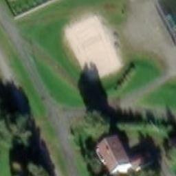 Sand Volleyball Court — aerial view