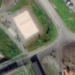 Sand Volleyball Court — aerial view