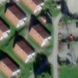 Sand Volleyball Court — aerial view