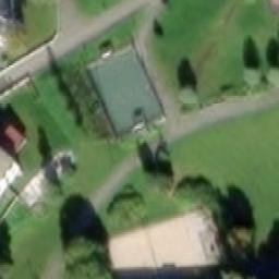 Sand Volleyball Court — aerial view