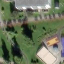 Sand Volleyball Court — aerial view