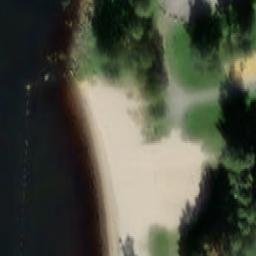Sand Volleyball Court — aerial view