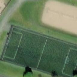 Sand Volleyball Court — aerial view