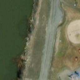 Sand Volleyball Court — aerial view