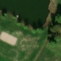 Sand Volleyball Court — aerial view