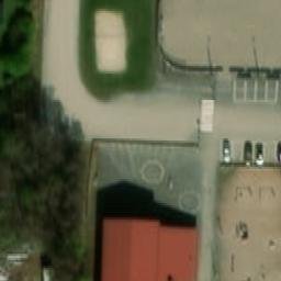Sand Volleyball Court — aerial view