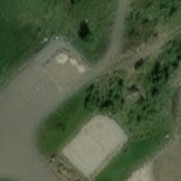 Sand Volleyball Court — aerial view