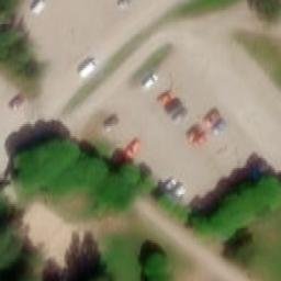 Sand Volleyball Court — aerial view