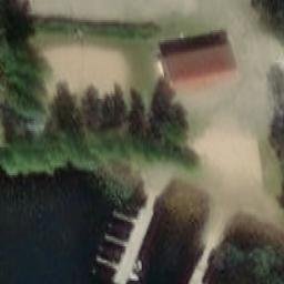 Sand Volleyball Court — aerial view