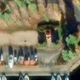 Sand Volleyball Court — aerial view