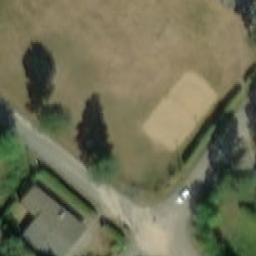 Sand Volleyball Court — aerial view