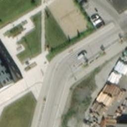 Sand Volleyball Court — aerial view