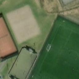 Sand Volleyball Court — aerial view